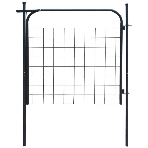 Gartenzauntor 100x100 cm Anthrazit