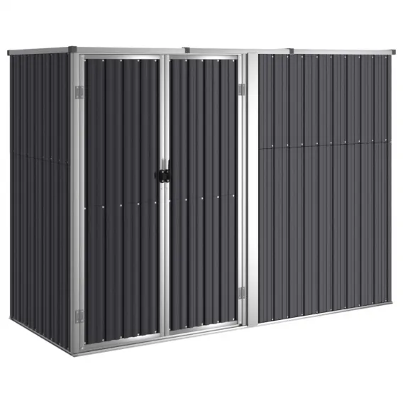 Ger�teschuppen Anthrazit 225x89x161 cm Verzinkter Stahl