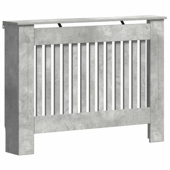 Heizk�rperabdeckung Beton Grau 112x19x81,5 cm Spanplatte