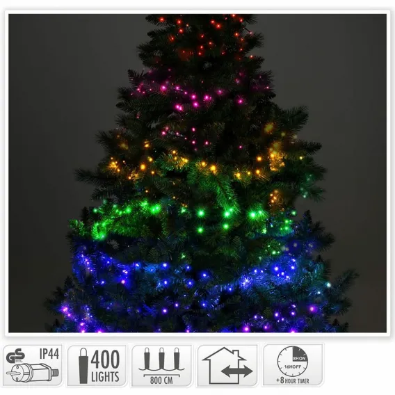 Lichterkette LED Lichterkette Lifetime 8 m Bunt