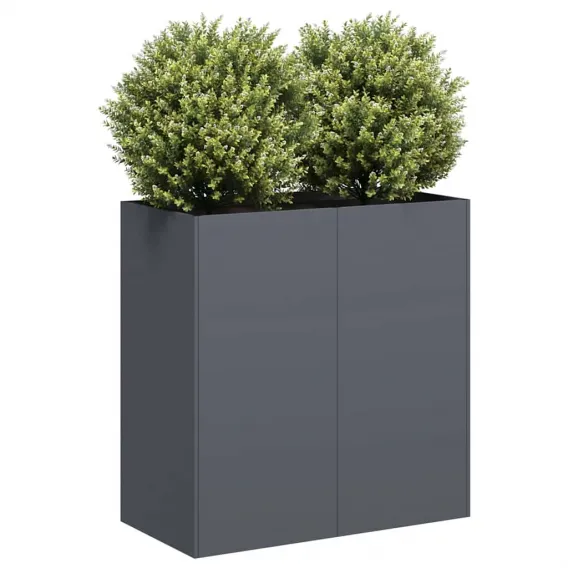Pflanzk�bel Blumenk�bel Pflanzcontainer Pflanzgef��e Anthrazit 80x40x80 cm Kaltg