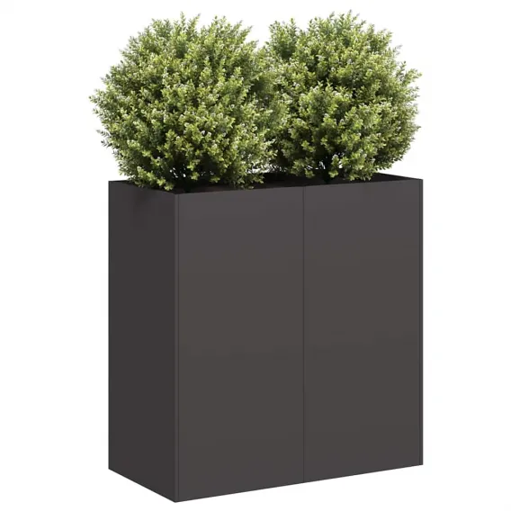 Pflanzk�bel Blumenk�bel Pflanzcontainer Pflanzgef��e Schwarz 80x40x80 cm Kaltgew
