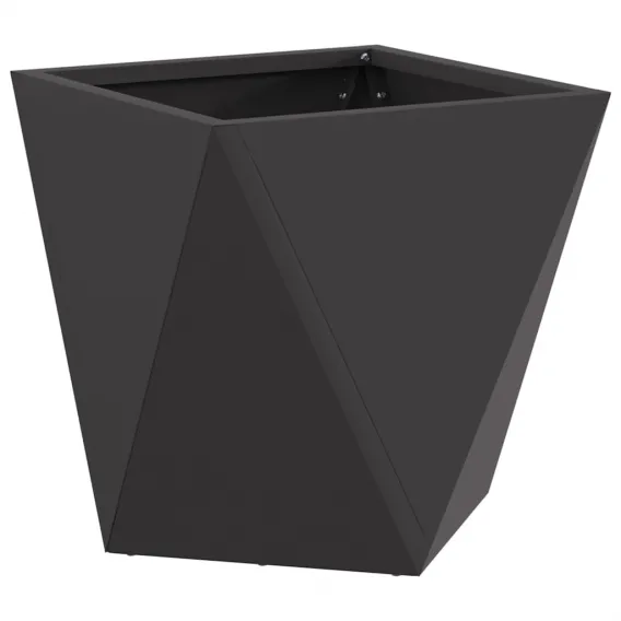 Pflanzk�bel Schwarz 30x30x30 cm Stahl