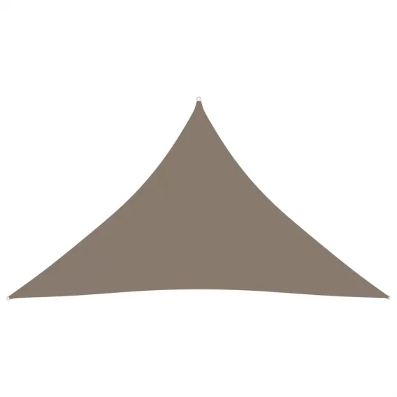 Sonnenschutz Sonnensegel Oxford-Gewebe Dreieckig 3x3x4,24 m Taupe Beschattung