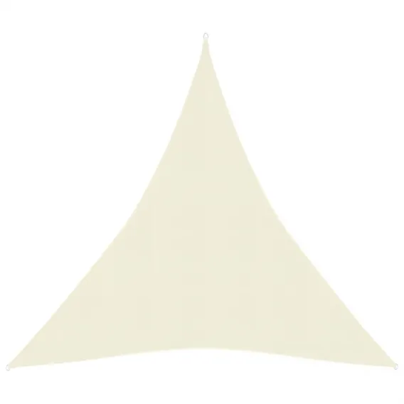 Sonnensegel 160 g / m� Creme 5x6x6 m HDPE Beschattung Dreieck