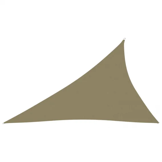 Sonnensegel Oxford-Gewebe Dreieckig 4x5x6,4 m Beige Beschattung