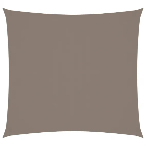 Sonnensegel Oxford-Gewebe Quadratisch 4x4 m Taupe Beschattung