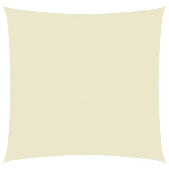 Sonnensegel Oxford-Gewebe Quadratisch 6x6 m Cremewei� Beschattung