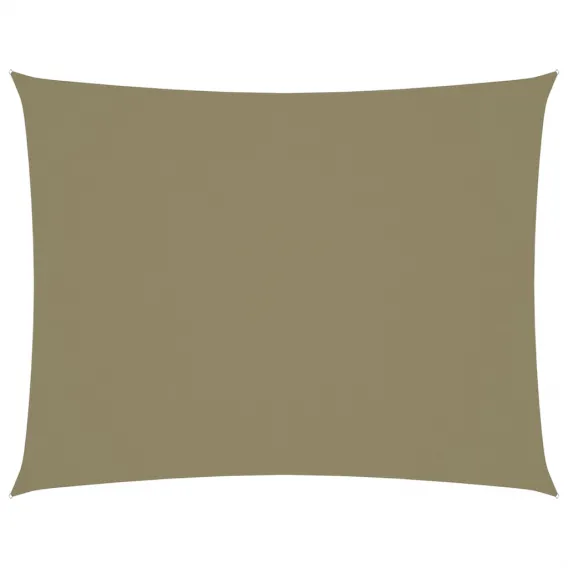 Sonnensegel Oxford-Gewebe Rechteckig 2,5x4 m Beige Beschattung