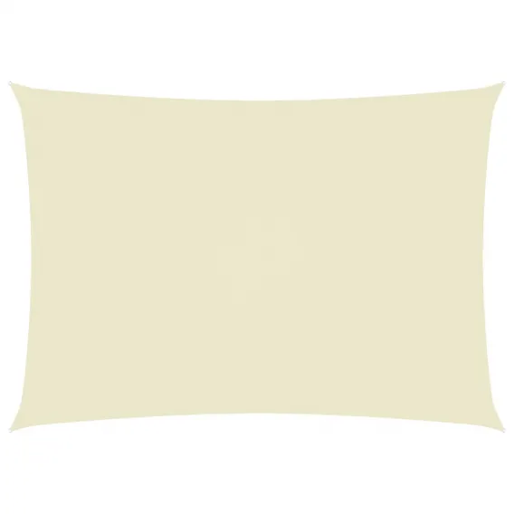 Sonnensegel Oxford-Gewebe Rechteckig 2,5x4,5 m Creme Beschattung