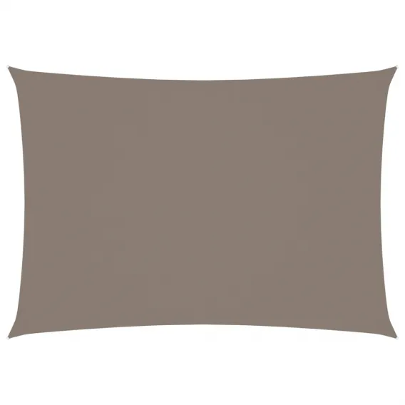 Sonnensegel Oxford-Gewebe Rechteckig 3x5 m Taupe Beschattung