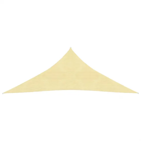 Sonnensegel Sonnenschutz Schattensegel HDPE Dreieckig 3,6x3,6x3,6 m Beige Beschattung