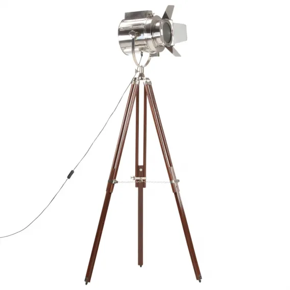 Stativlampe Mango Massivholz 180 cm