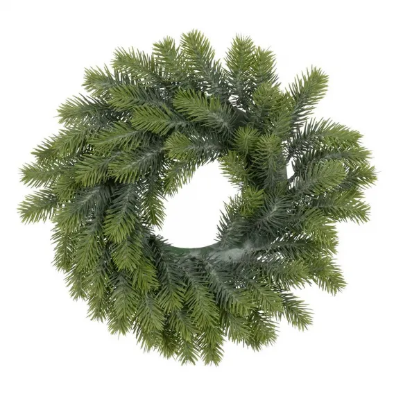 Weihnachtskranz gr�n PVC 37x37 cm