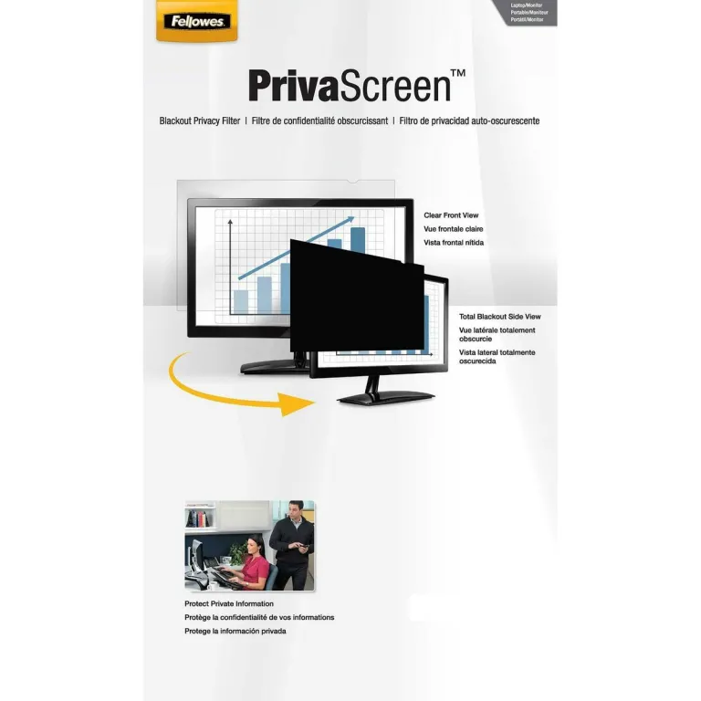 Fellowes Bildschirmschutz PrivaScreen 24 Zoll Bildschirm PC Computer Display