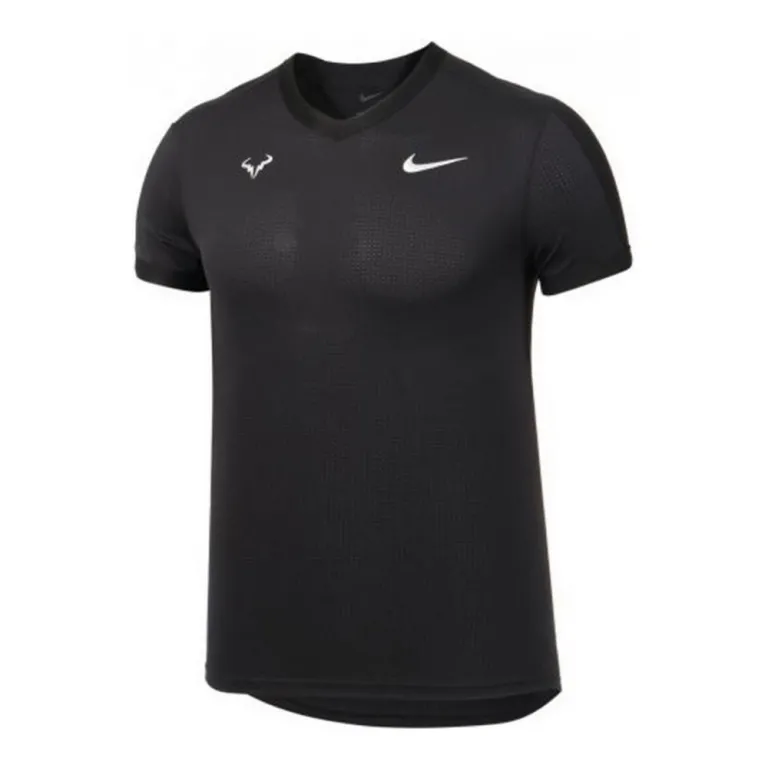 Nike Herren Kurzarm-T-Shirt Court Dri-FIT ADV Rafa Schwarz