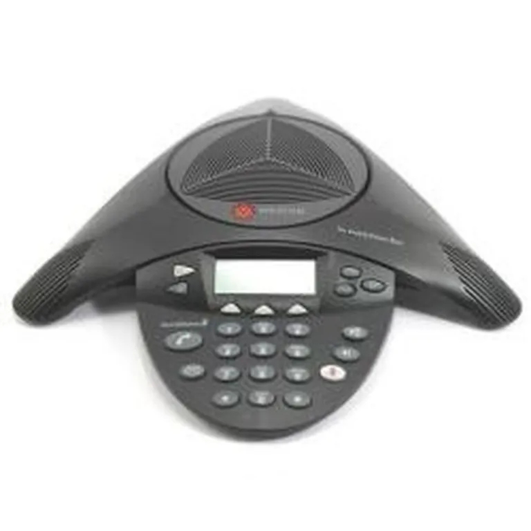 Poly IP Telefon 2200-15100-122 Schwarz Konferenzraum Tischtelefon Freisprechen
