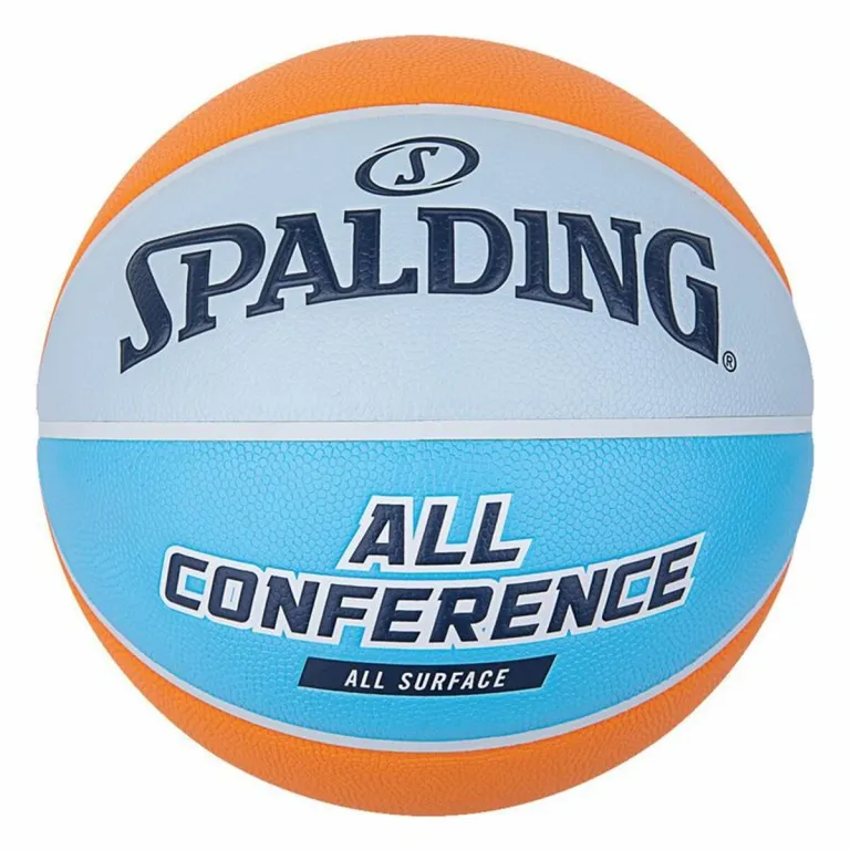 Spalding Basketball All Conference Orange Blau 5 All Surfaces