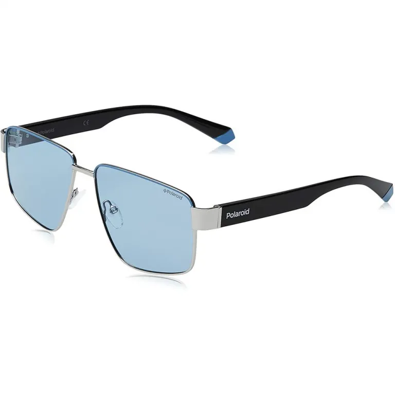 Sonnenbrille Unisex Herren Damen Polaroid PLD6121S-KUF Blau Rahmenlos UV400