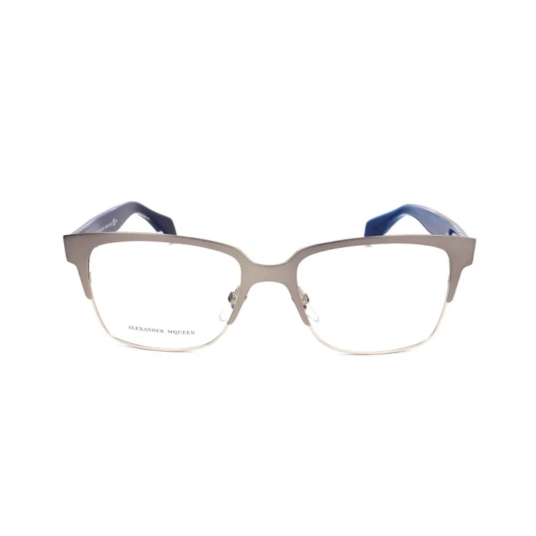 Alexander mcqueen Brillenfassung Alexander McQueen AMQ-4257-8SN Blau Brille ohne Sehstrke Brillengestell