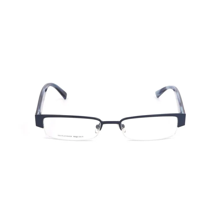 Alexander mcqueen Brillenfassung Alexander McQueen AMQ-4159-R1I  51 mm Blau Brille ohne Sehstrke Brillengestell