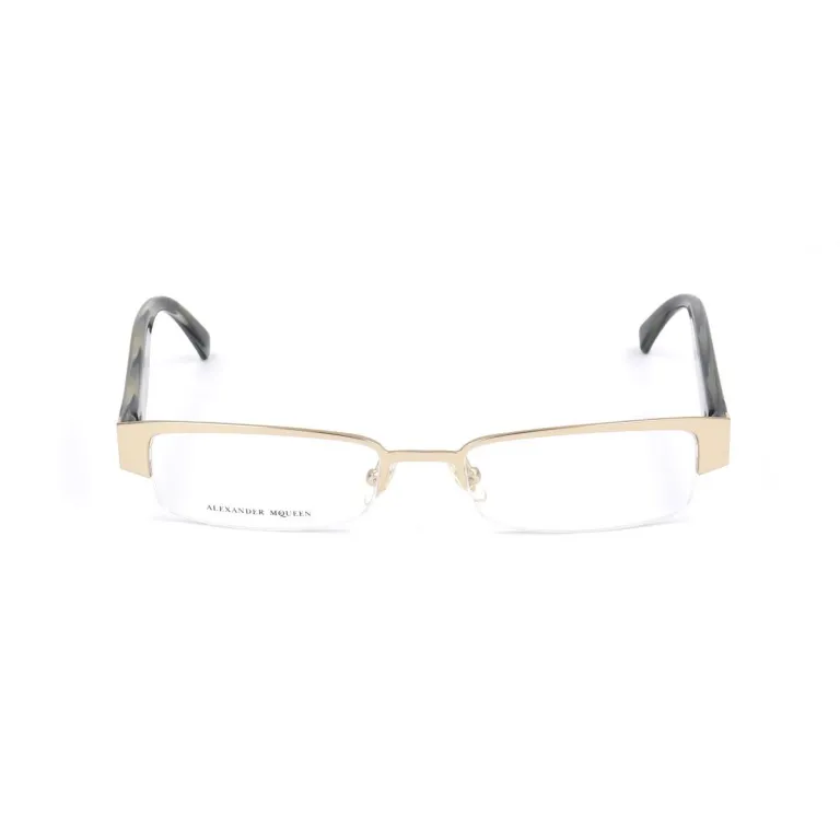 Alexander mcqueen Brillenfassung Alexander McQueen AMQ-4159-R2E  51 mm Gold Brille ohne Sehstrke Brillengestell