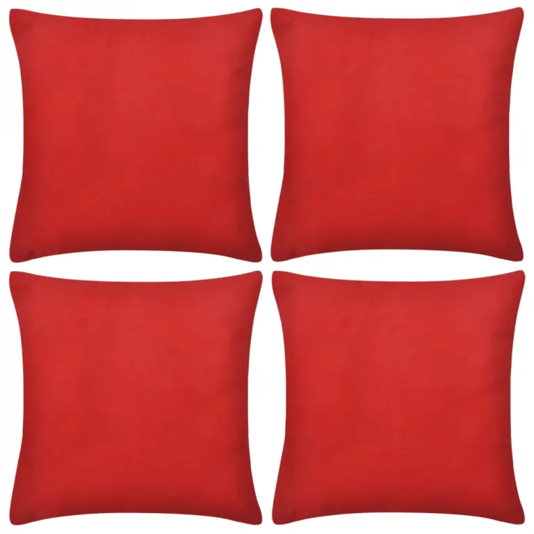 Dekokissen Kissenbezge Red Cushion Covers Cotton 50 x 50 cm