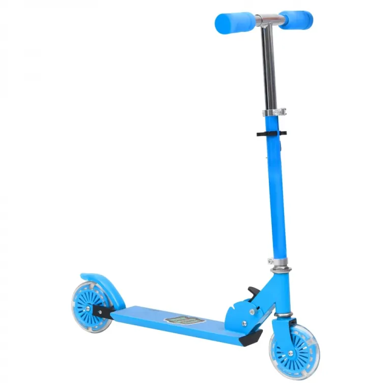 2-Rad-Kinderroller mit Verstellbarem Aluminium-Lenker Blau Kinderfahrzeug