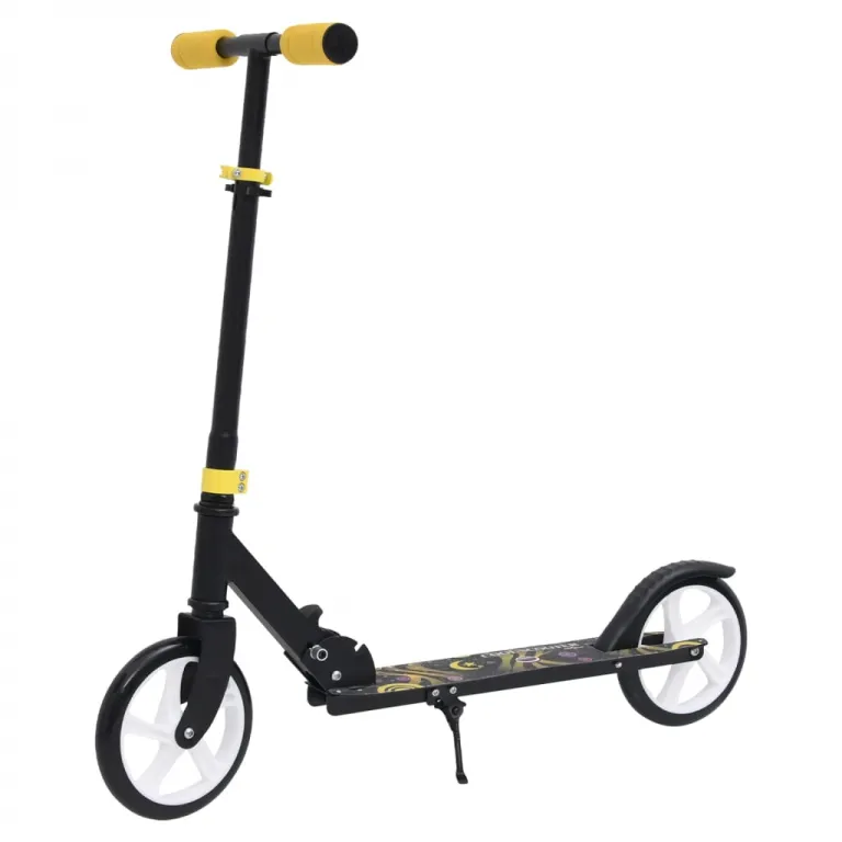 2-Rad-Kinderroller mit Verstellbarem Lenker Gelb Kinderfahrzeug