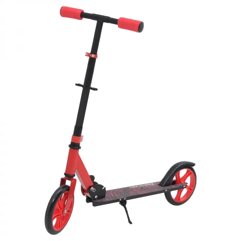 2-Rad-Kinderroller mit Verstellbarem Lenker Rot Kinderfahrzeug
