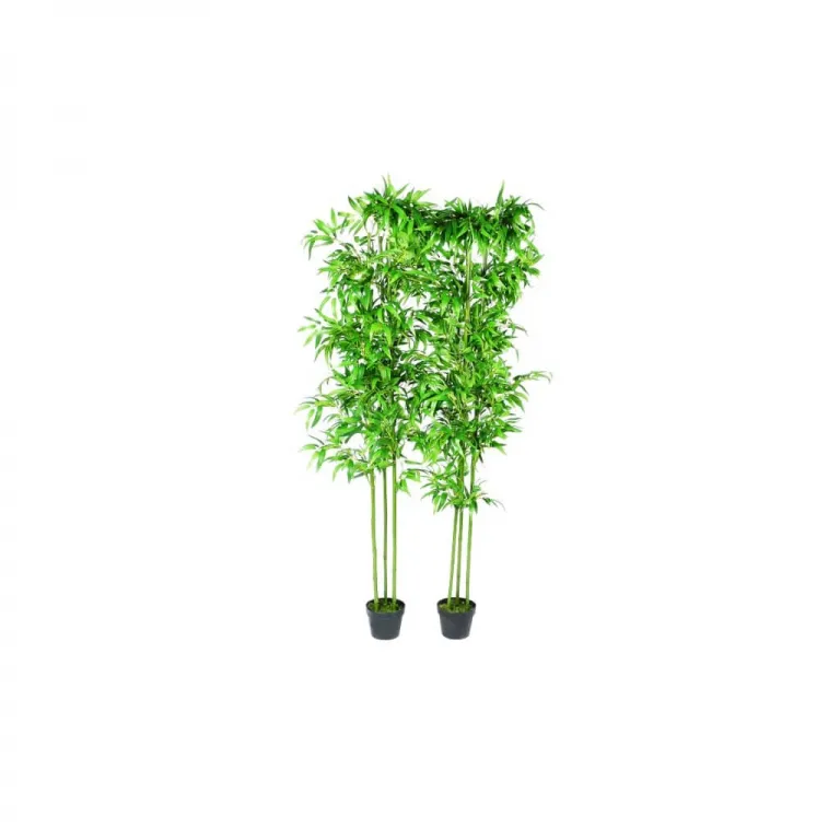 2 x Kunstbambus Bambus Kunstbaum 1,90m Pflanze realistisch echt
