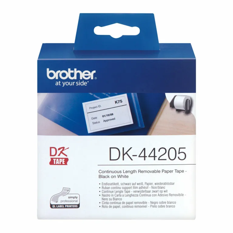 Brother Drucker-Etiketten DK44205 62 mm x 15,24 m