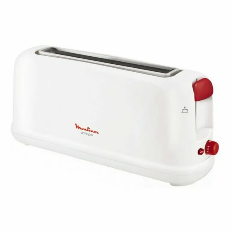 Moulinex Langschlitz-Toaster mit Abtaufunktion LS16011 1000W 1000W wei Rot Wei