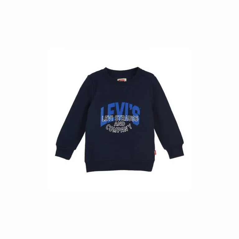 Pullover Sweater Jungen Kinder Sweatshirt Levis TWO TONE PRINT blau