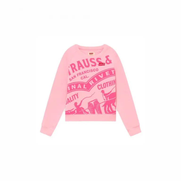 Pullover Mdchen Sweatshirt Levis HIGH RISE RAGLAN rosa