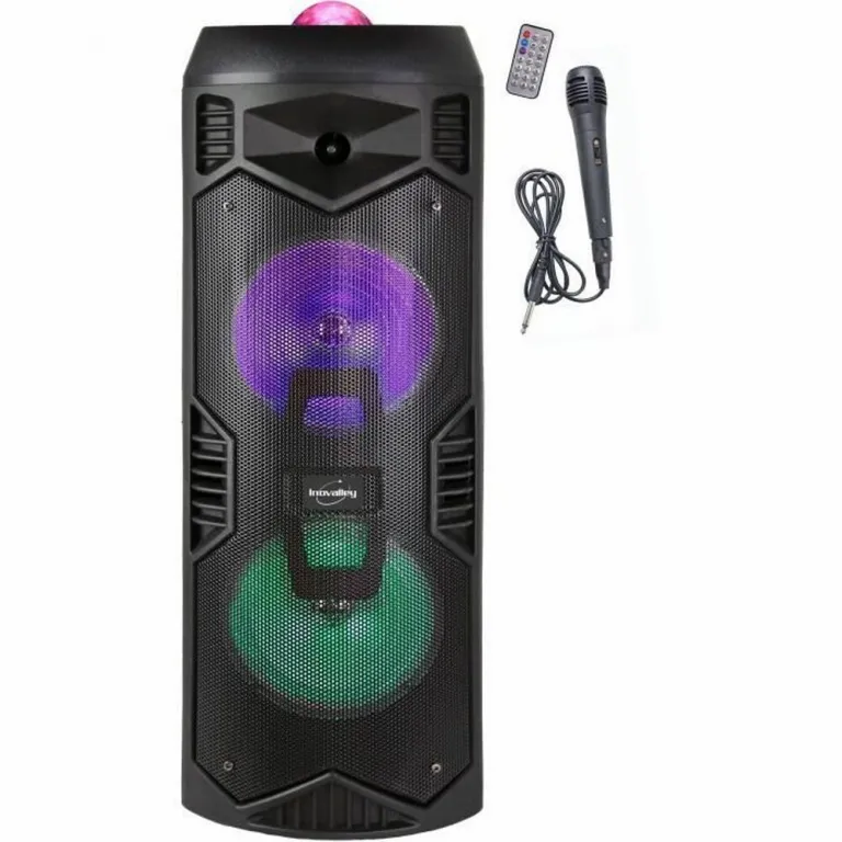 Inovalley Tragbare Bluetooth-Lautsprecher KA112BOWL 600 W Karaoke