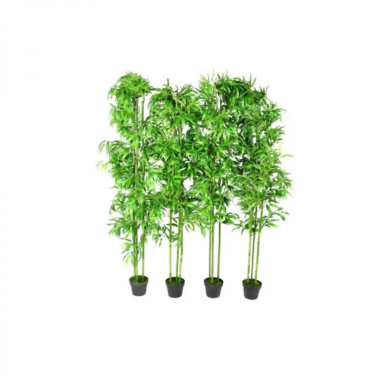 4 x Kunstbambus Bambus Kunstbaum 1,90m Pflanze realistisch echt
