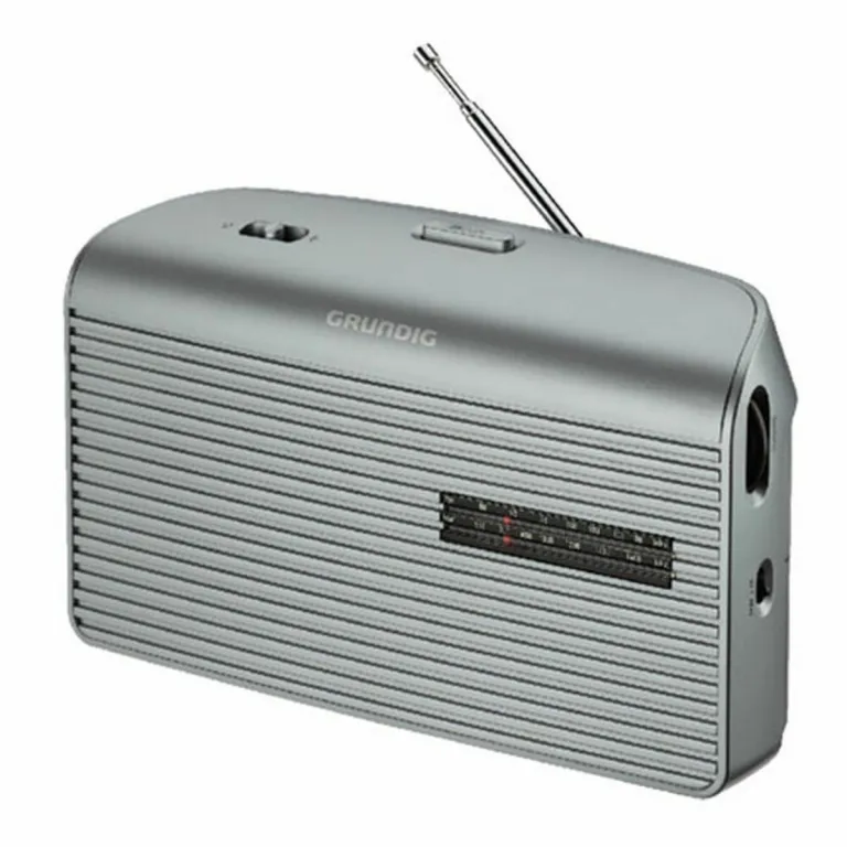 Grundig Transistor-Radio MUSIC60 PLATA FM AM Silberfarben