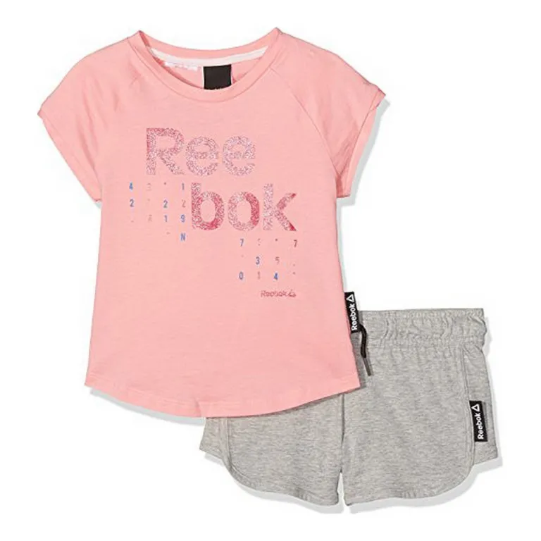 Reebok Kinder Sportbekleidung Shirt Shorts fr Mdchen G ES SS BK4374 Rosa
