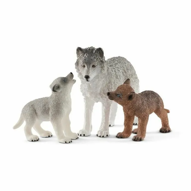 Schleich Set wilde Tiere Wolf Kunststoff