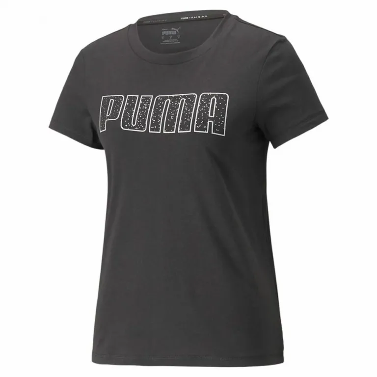 Puma Damen Kurzarm-T-Shirt Stardust Crystalline Schwarz