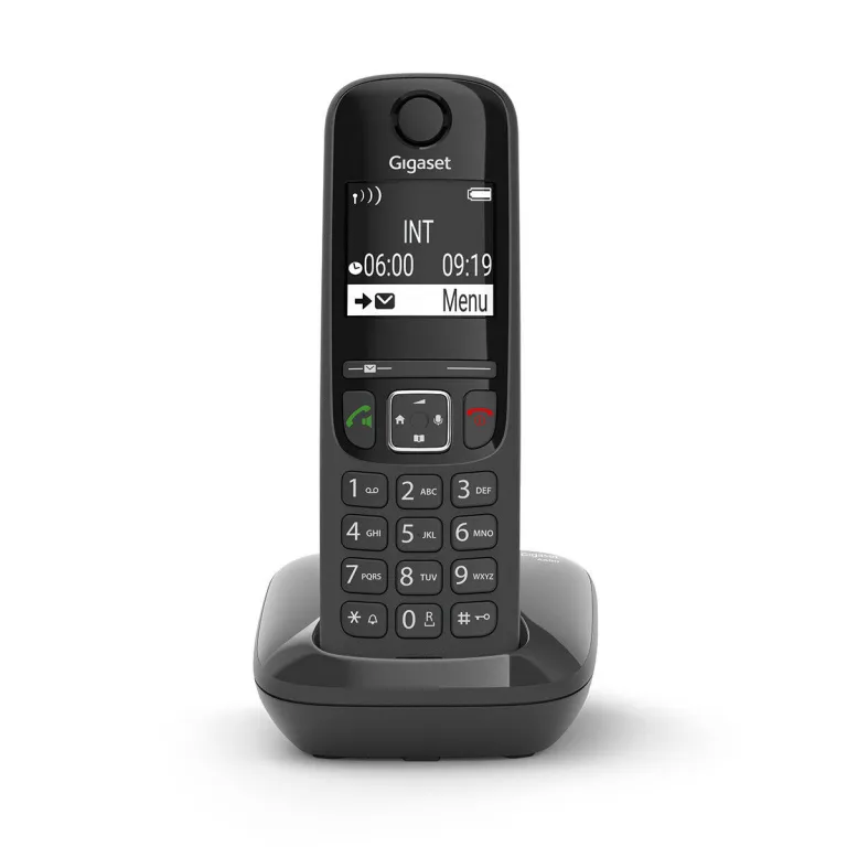 Gigaset Festnetztelefon AS690 Schwarz Mobilteil Handset mit Ladeschale
