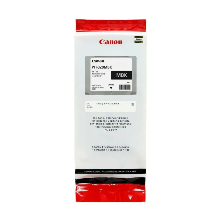 Canon Druckerpatronen Drucker PFI-320MBK Matte Hinterseite