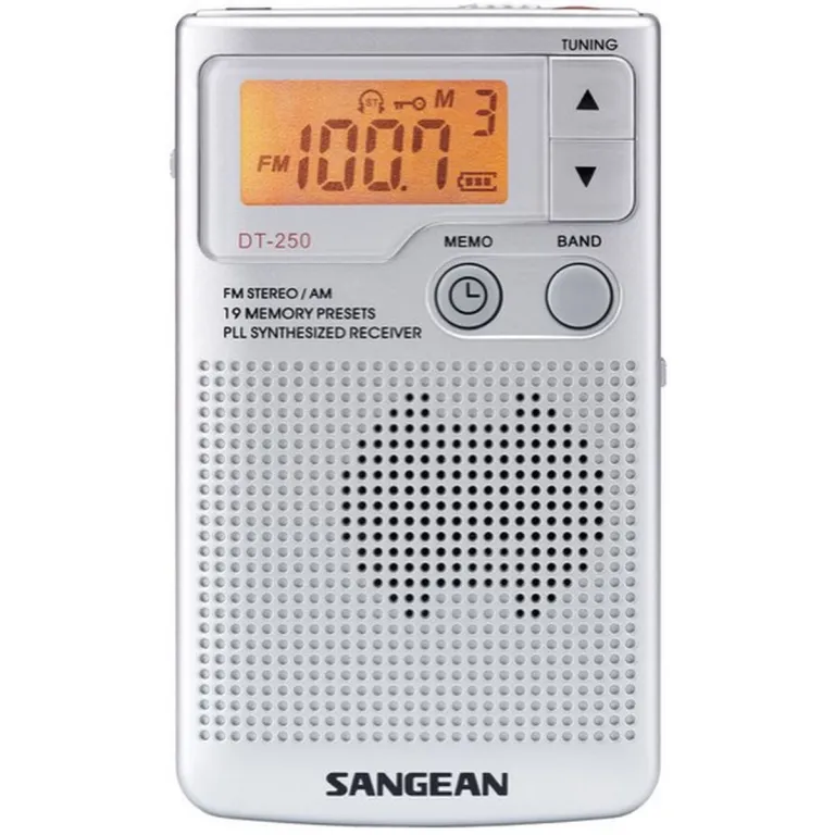 Sangean Radio DT250S Silberfarben