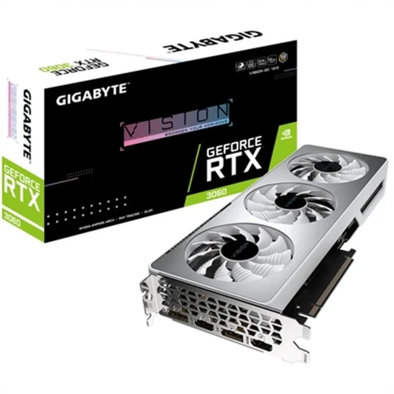 Gigabyte Grafikkarte GeForce RTX 3060 VISION OC 12G rev. 2.0 12 GB GDDR6 8K Ultra HD