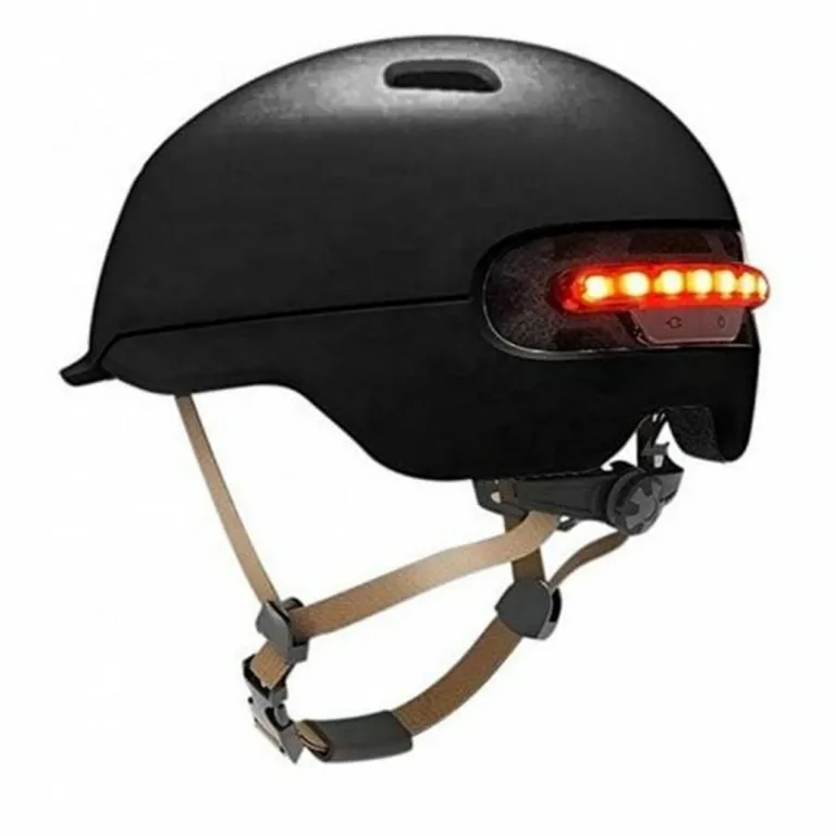 Helm fr Elektroroller Schwarz LED Leicht 60-62 cm