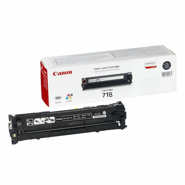 Canon Laserdrucker Original Toner CRG-718 Bk Schwarz