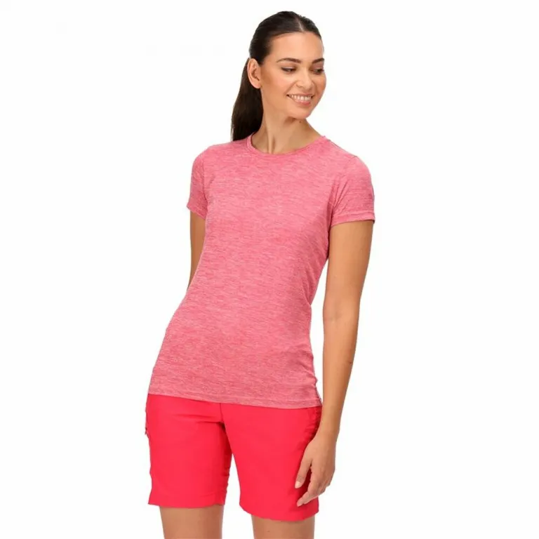 Regatta Damen Kurzarm-T-Shirt Fingal Edition Rosa