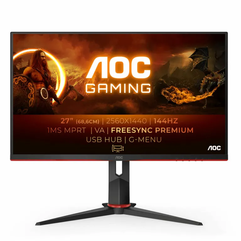 Aoc Monitor AOC Q27G2U/BK 27 Zoll QUAD HD LED Bildschirm PC Display