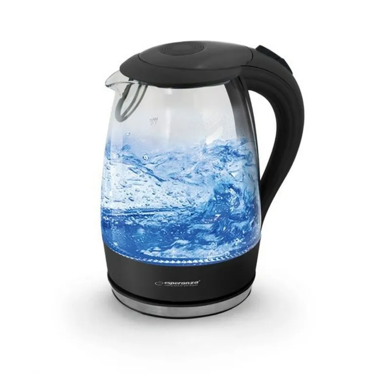 Esperanza Wasserkocher Schwarz Glas Kunststoff 2200 W 1,7 L